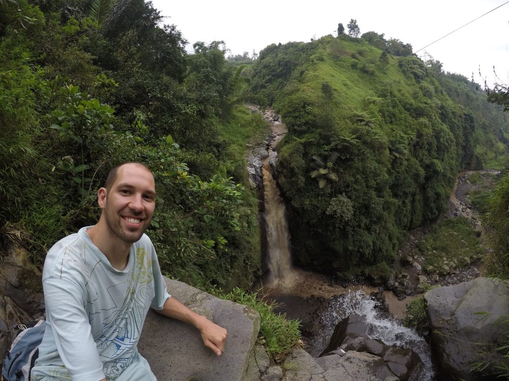 Kedung Kayang waterfall in rainy season