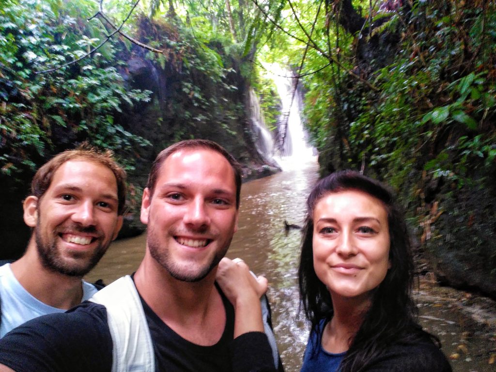 waterfall near Rinjani